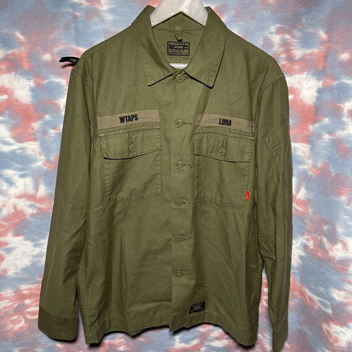 Wtaps BUDS LS 01 SHIRT SIZE L OLIVE DRAB 17SS