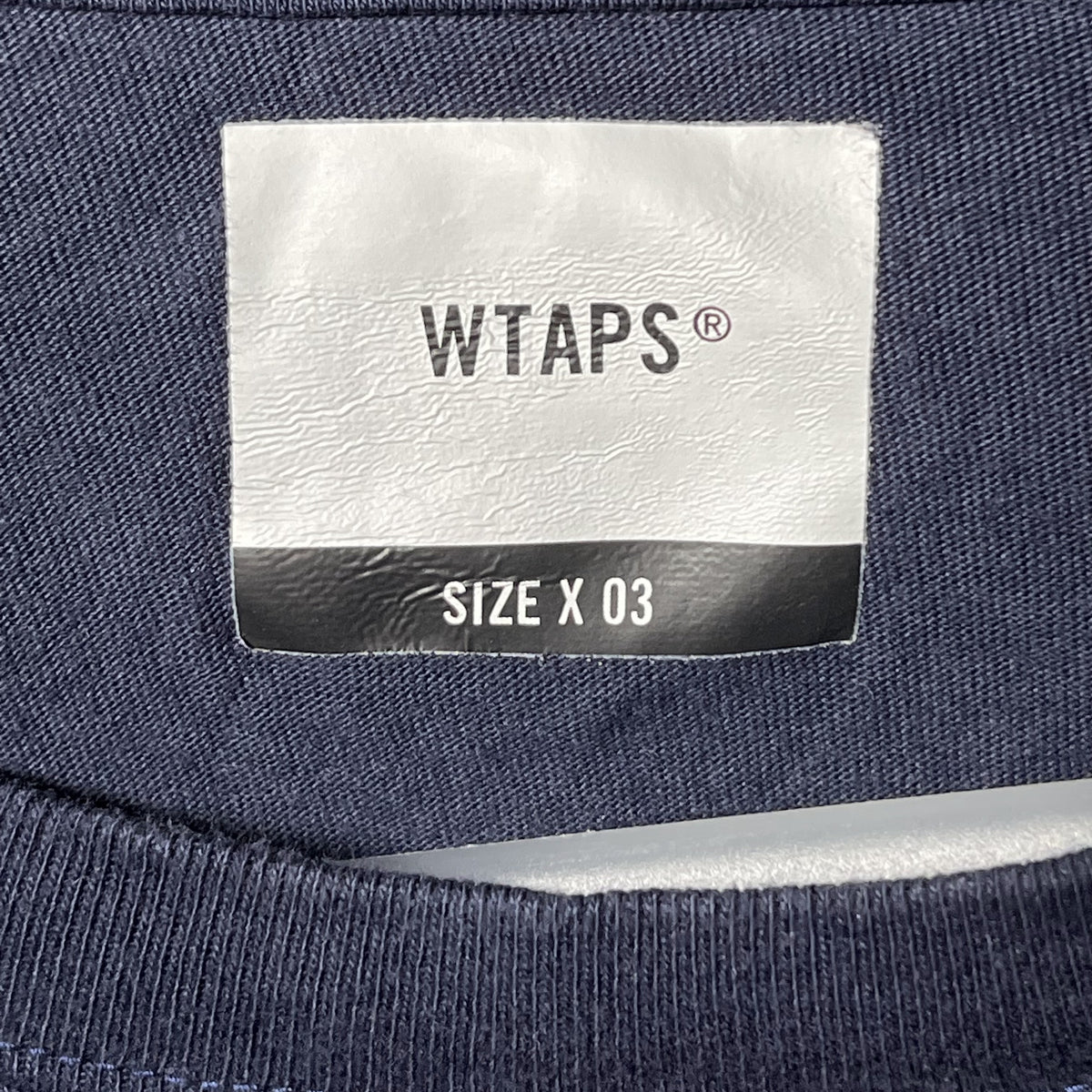 Wtaps screen wut navy tee Size 3 深藍色印花tee – napo.hk