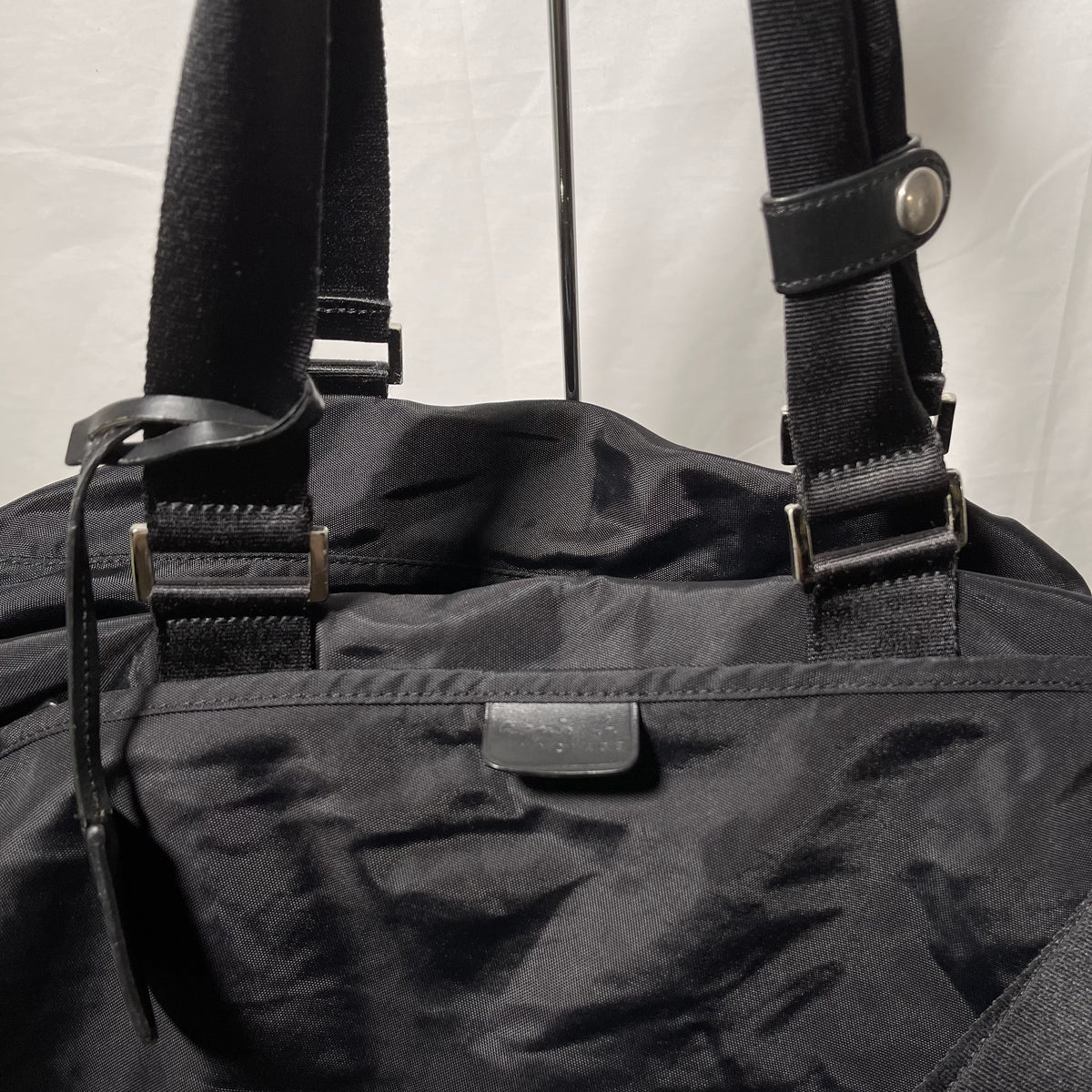 Agnes b 2way Bag - Black 黑色兩用側揹袋/斜揹袋/手提袋– napo.hk