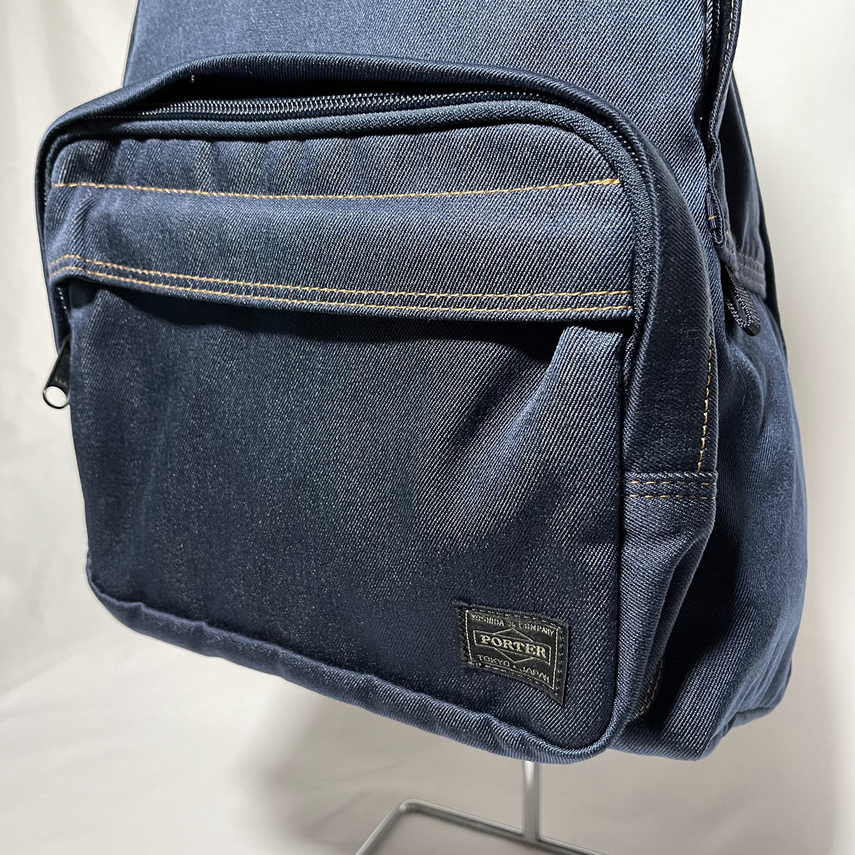 Head Porter Indigo Backpack - Indigo 深藍色牛仔尼龍背囊