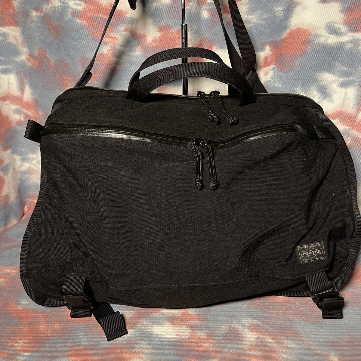 Porter Klunkerz Shoulder Messenger Bag - Black 黑色cordura料側揹袋 斜揹袋 郵差袋