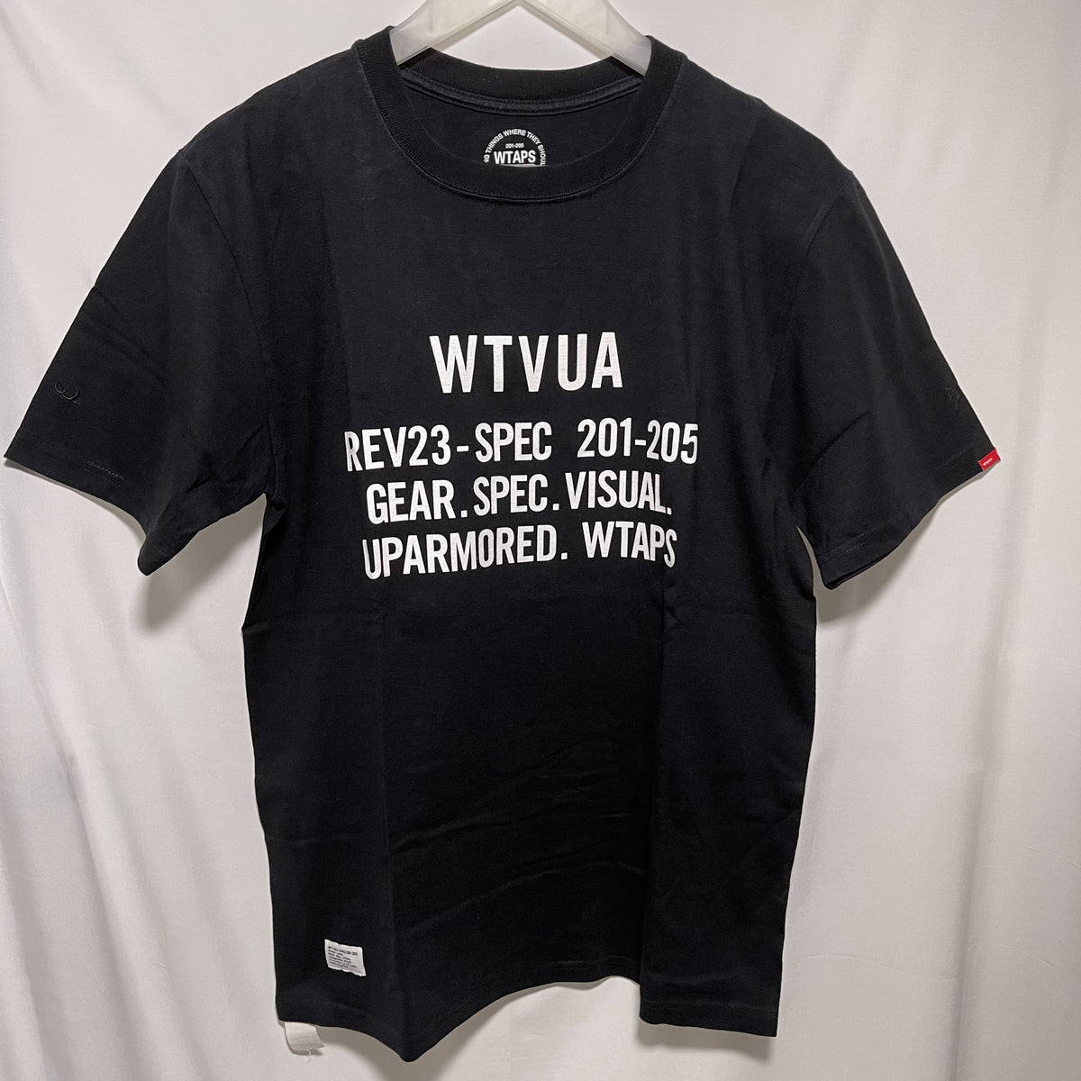 Wtaps wtvua spec tee screen print black size 2 M 黑色logo tee