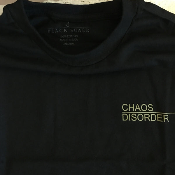 Black Scale Chaos & Disorder Tee - Black