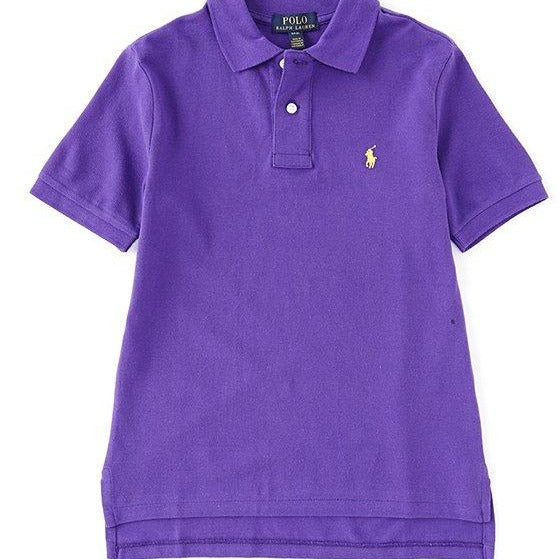 Polo Ralph Lauren Cotton Mesh Polo Shirt Short Sleeves (Boys size)