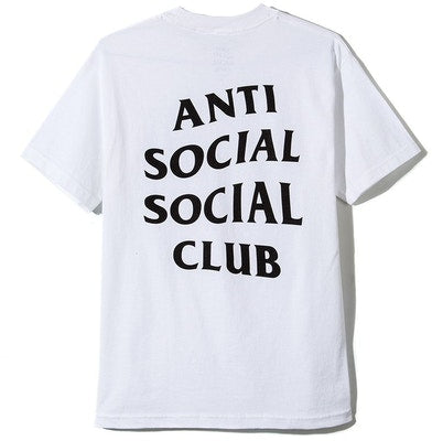Anti Social Social Club Logo Tee 2 - White / Black / Green / Dark Grey / Black emblem logo
