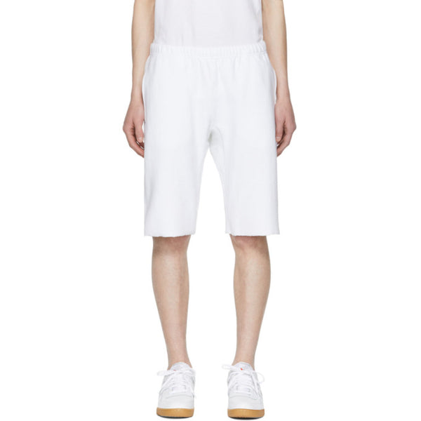 Champion Premium Reverse Weave White French Terry Shorts