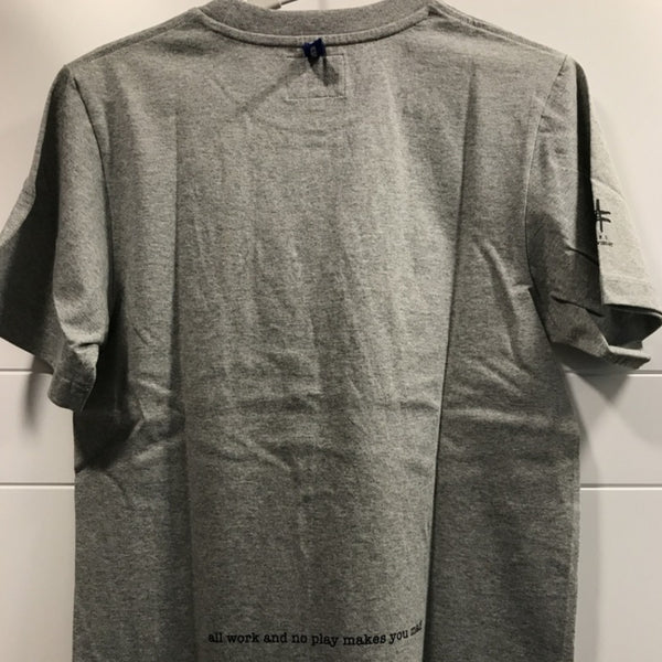 Madness God Father Logo Print Tee 3rd Anniversary Edition - Grey / White
