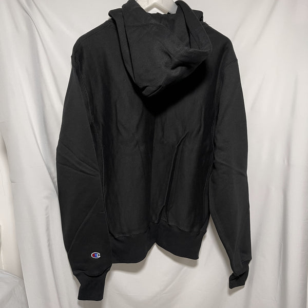 Champion Premium Reverse Weave Pullover Hoodie - Black / Navy