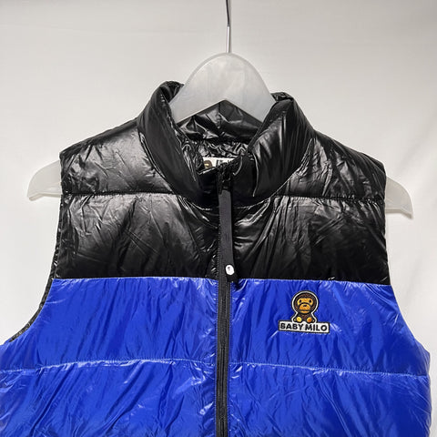 bape milo down gilet vest size S 猿人羽絨背心