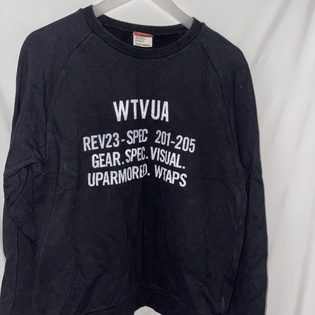 Wtaps wtvua spec 3M print sweatshirt size S 黑色3M反光spec logo抓 