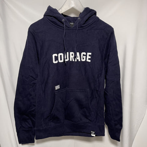 FPAR navy hoodie size 1 S 深藍色印花有帽衛衣 細碼