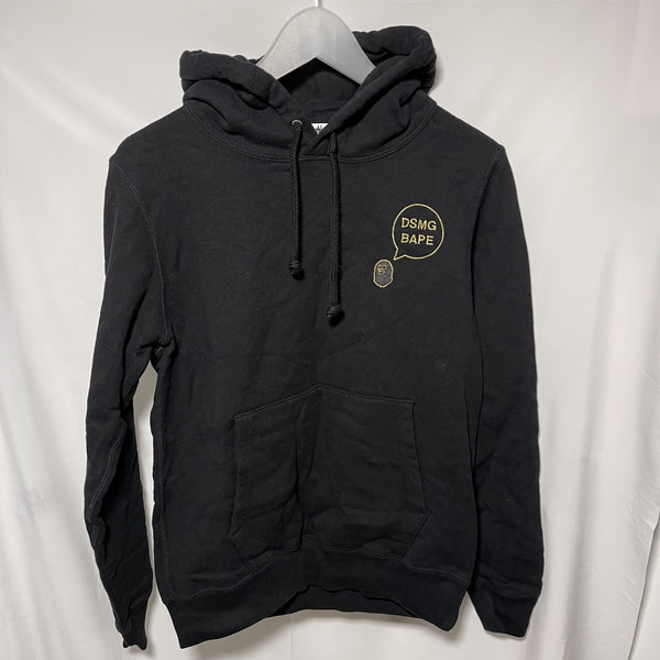 Bape x Dover street market Ginza DSMG hoodie black size S 黑色猿人xDSMG有帽衛衣