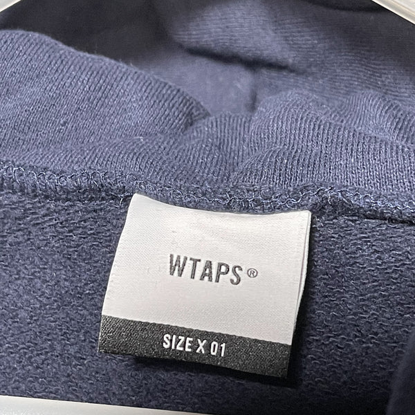Wtaps ingredient hoodie Navy size 1 S 深藍色印花有帽衛衣 細碼