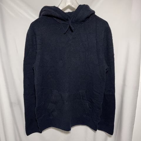 A&F abercrombie & fitch navy wool Knit Sweater size XS 深藍色羊毛冷織有帽衛衣