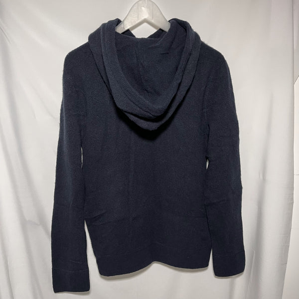 A&F abercrombie & fitch navy wool Knit Sweater size XS 深藍色羊毛冷織有帽衛衣