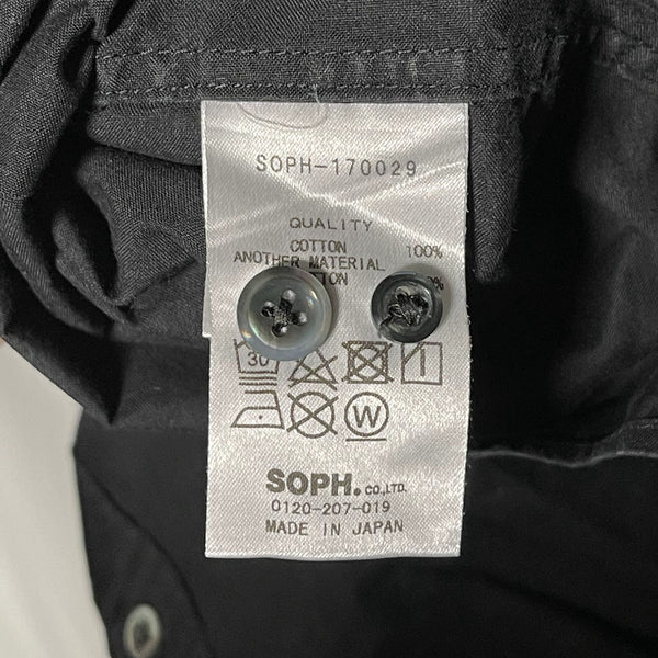 Sophnet Broad star panel Button down Shirt Black Size L 黑色星星扣鈕恤衫 大碼