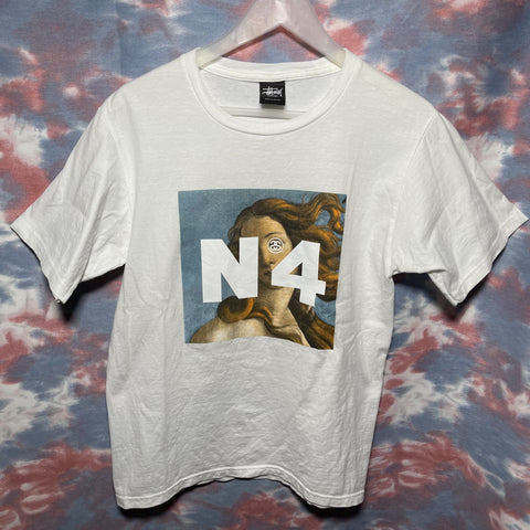 Stussy Painting No4 Tee - White Size S 白色印花tee