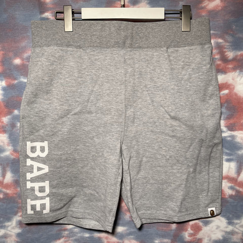 Bape Cotton Sweatshorts Grey Size XL 猿人灰色棉質短褲