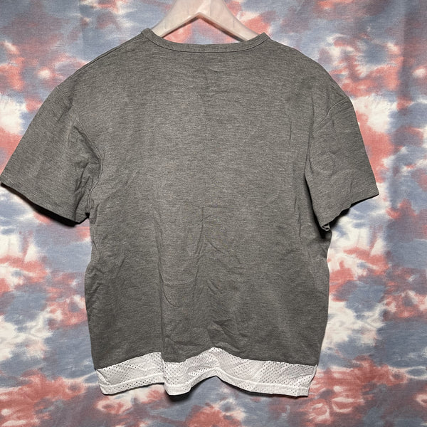 Denim by Vanquish & Fragment pocket tee Grey size M 灰色閃電口袋tee