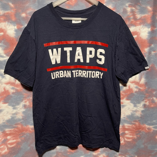 Wtaps screen wut navy tee Size 3 深藍色印花tee