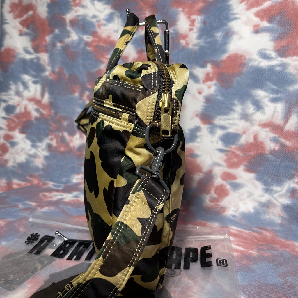 Bape x Porter 1st camo Tanker 2way Briefcase / Bag - Yellow camo