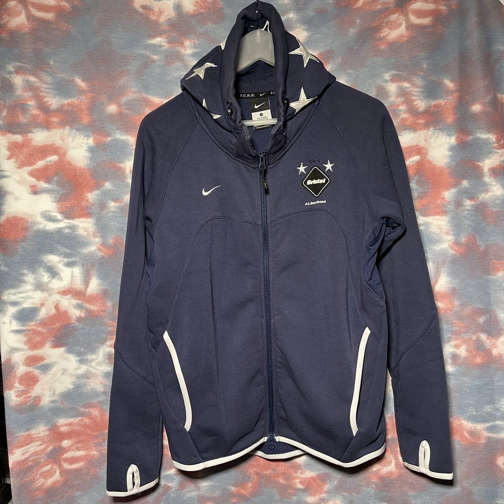 FCRB x Nike Sweat Ventilation HOODY Navy Blue Size S 深藍色有帽