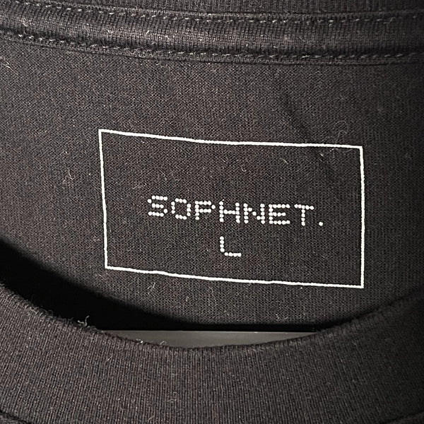Sophnet Logo print tee size L 黑色soph印花logo tee