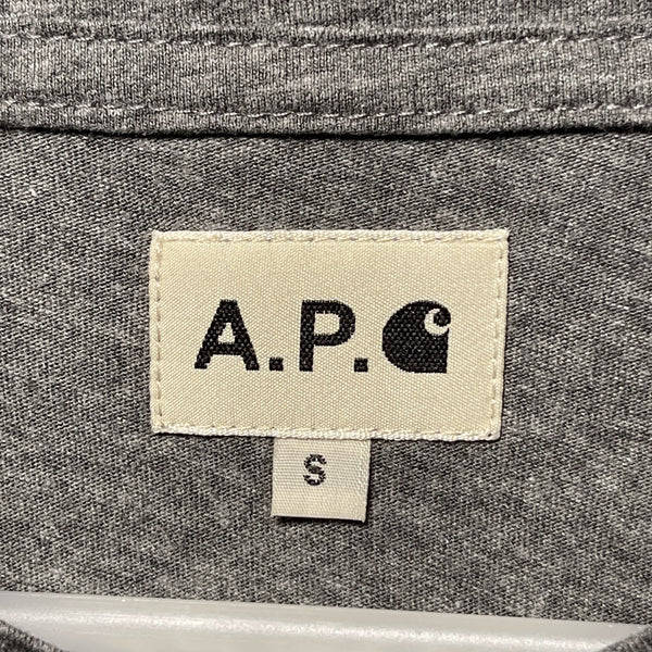 APC x carhartt WIP pocket tee size S heather grey 淺灰色口袋tee