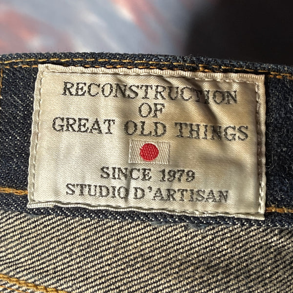 Studio Dartisan Japanese Denim Jeans unwash SD-103 W30 日本製d’artisan豬仔無洗水牛仔褲