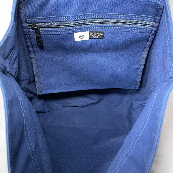 Porter x amos Tote Bag - Blue 藍色tote布袋
