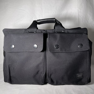 Porter Angle 2-way Duffle Bag - Black 黑色兩用側揹/手提袋