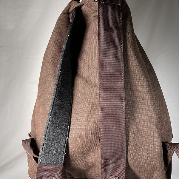 Porter Canvas Leather Base Backpack - 啡色帆布皮革底背囊