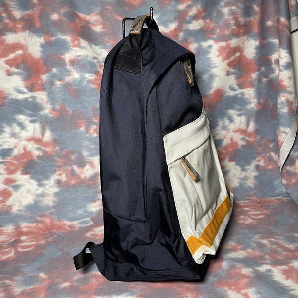 Jam Home Made x B印 Porter Tokyo Backpack - Navy / White / Yellow 深藍x白色x黃色尼龍背囊