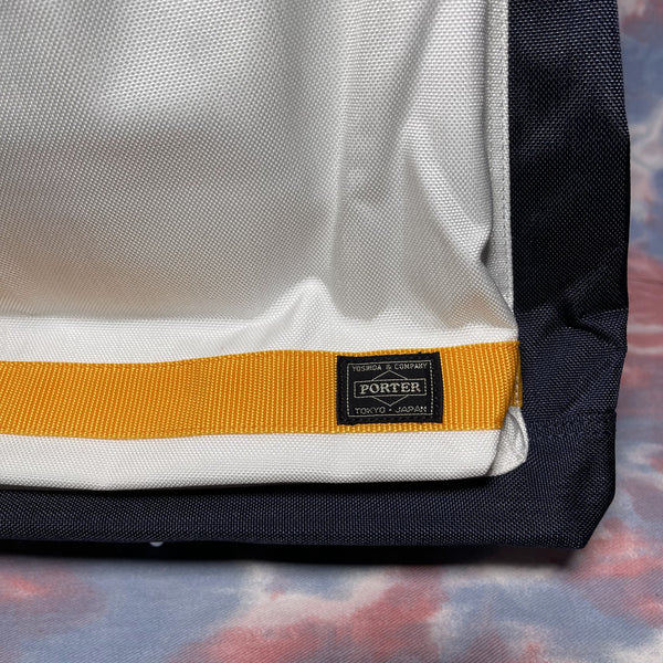 Jam Home Made x B印 Porter Tokyo Backpack - Navy / White / Yellow 深藍x白色x黃色尼龍背囊