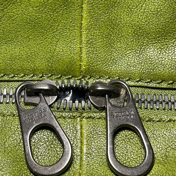 Bottega Veneta 2-way Handbag with Leather Straps - Green  綠色BV真皮兩用手抽/斜揹袋(附可拆式皮帶)