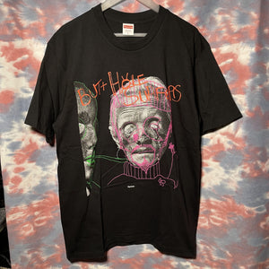 Supreme Butthole Surfers Psychic Tee size L black 21SS 黑色印花短袖tee