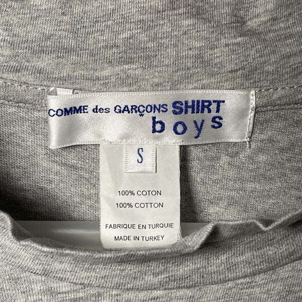 Comme des Garcons Shirt Boys tee size S 灰色短袖 CDG boys tee