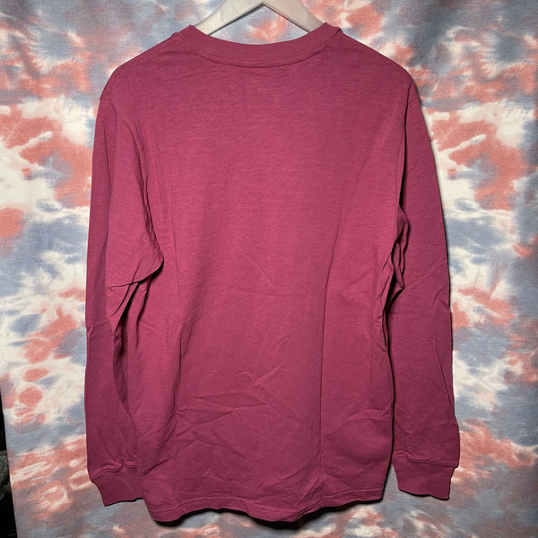 Supreme pocket tee long sleeve size M magenta pkt tee 紫紅色口袋長袖tee