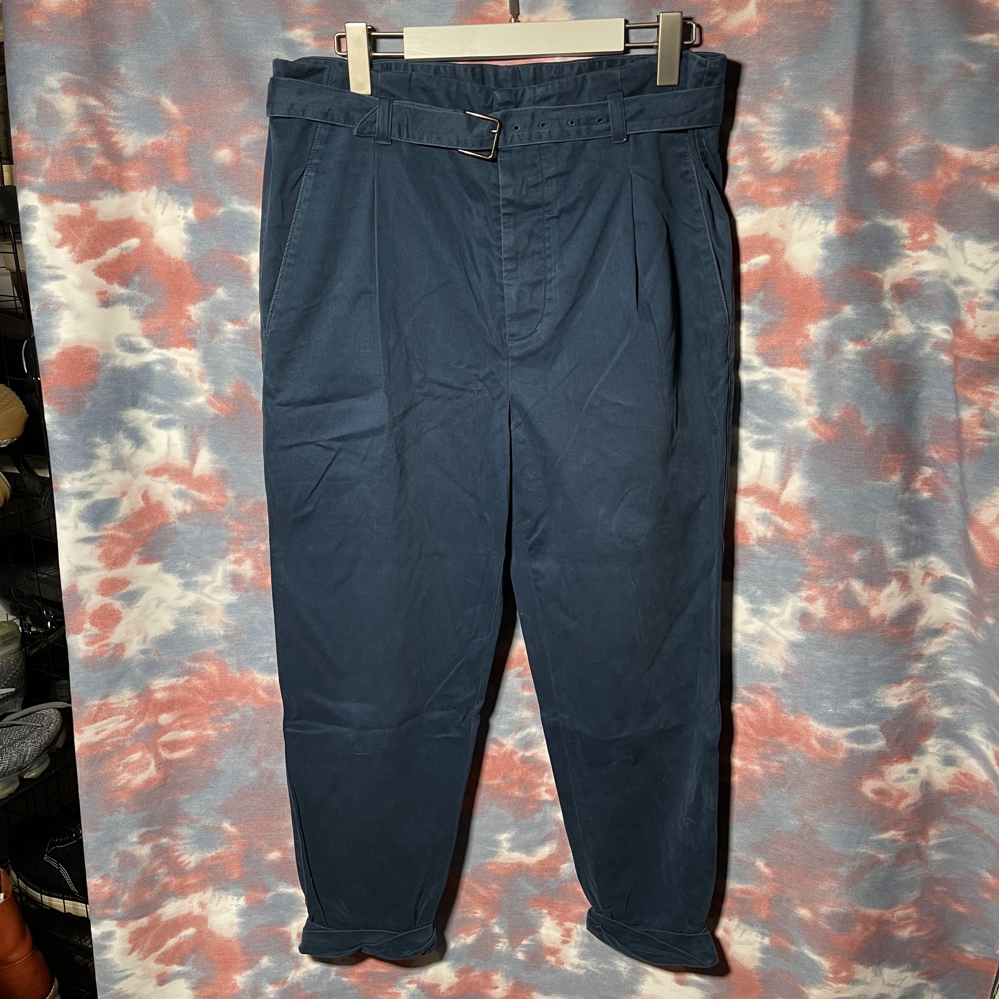 3.1 Phillip Lim Blue cropped pants size 29 actual waist 34inch 藍色闊身斜布褲