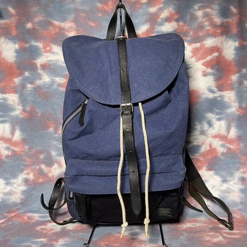Porter Bridge Rucksack Backpack - Blue 藍色帆布背囊