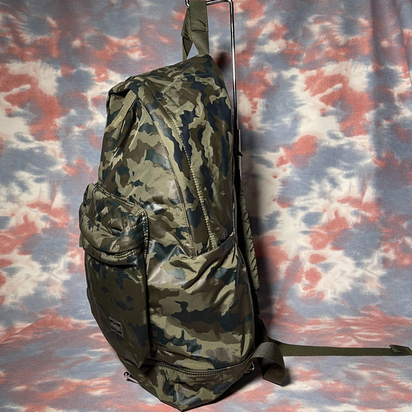 Head Porter Zippers Daypack Backpack - Olive drab camo 軍綠色迷彩尼龍拉鏈背囊