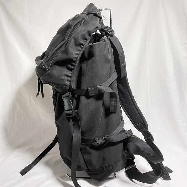 Porter Corner Rucksack Backpack - Black 黑色洗水帆布背囊