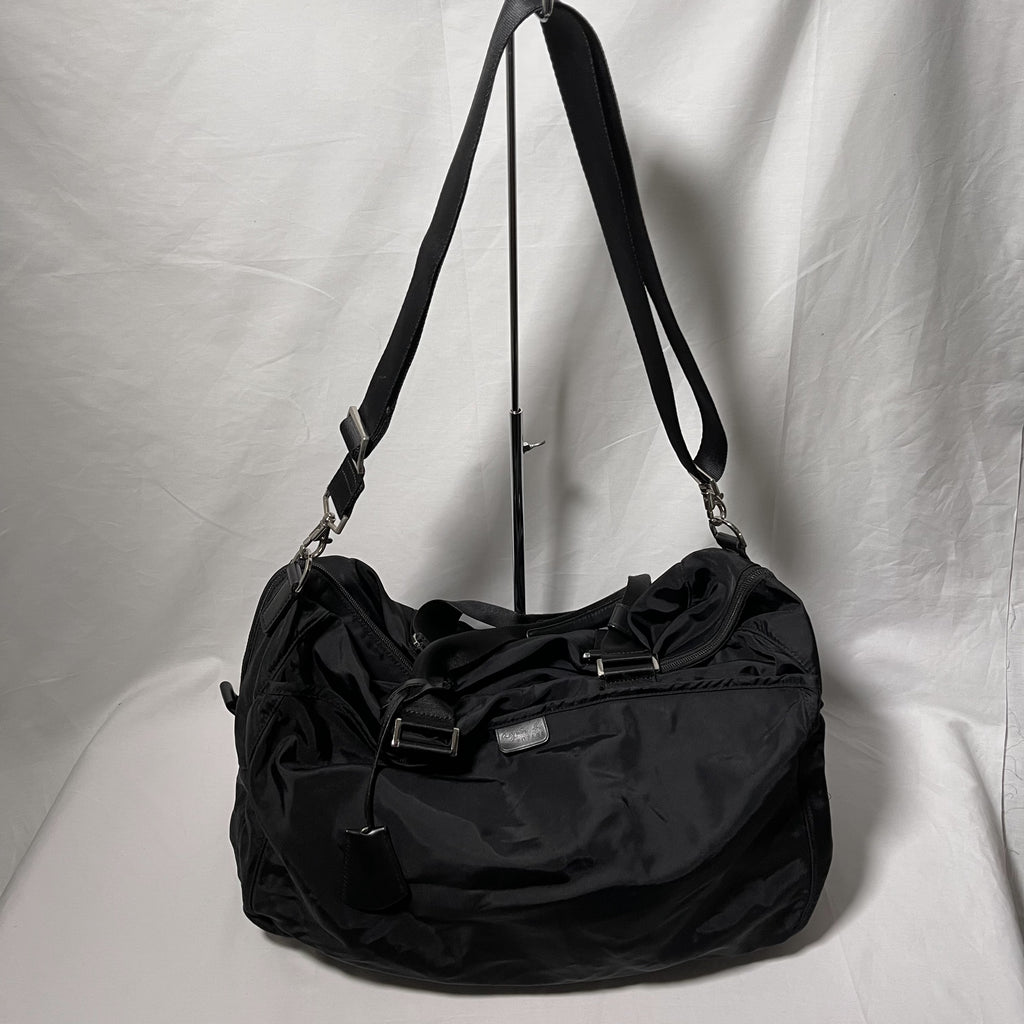 Agnes b 2way Bag - Black 黑色兩用側揹袋/斜揹袋/手提袋– napo.hk