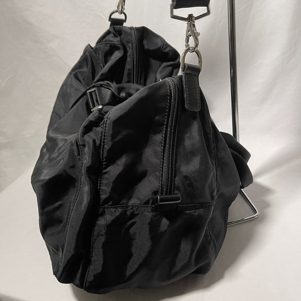 Agnes b 2way Bag - Black 黑色兩用側揹袋/斜揹袋/手提袋