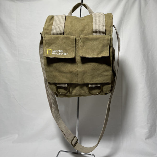 National Geographic Shoulder Bag (Small) - Khaki 卡其色細斜揹袋