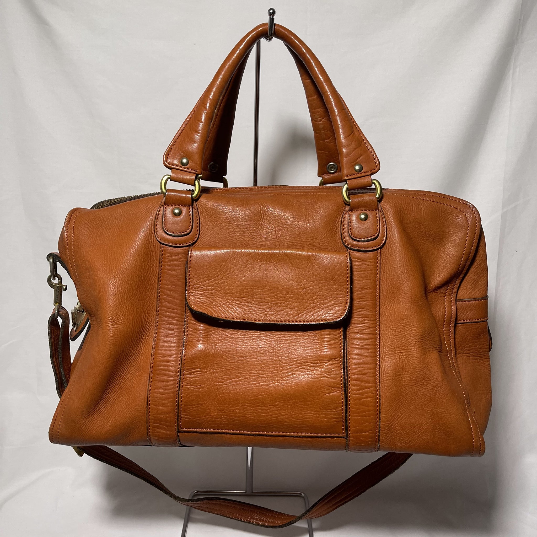 Porter Baron Leather 2way Boston Bag - Brown (Cha) 啡色皮製兩用手提袋 側揹袋 斜揹袋