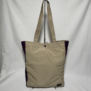 Head Porter Peak Tote Bag - Beige / Purple - 米色x紫色輕巧tote bag