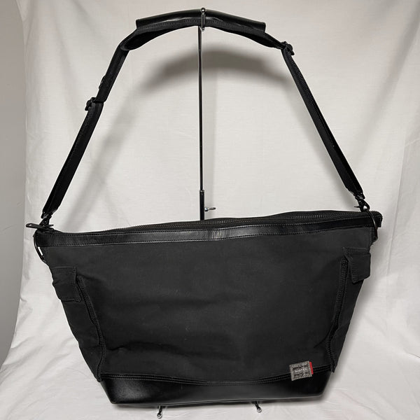 Porter 2way Expandable Messenger Bag - Black 黑色兩用(可加大)大斜揹袋