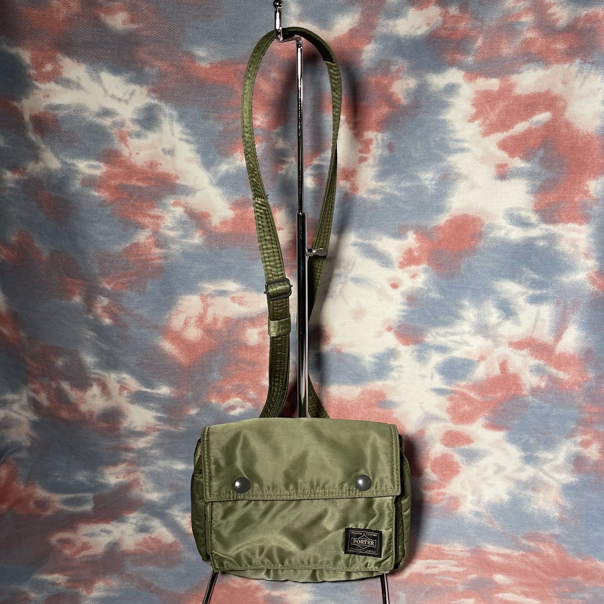 Porter Tanker Shoulder Bag S - Sage Green 軍綠色細斜揹袋– napo.hk