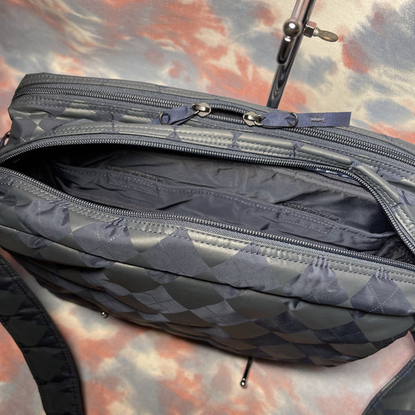 Head Porter Masternavy Tanker Argyle Shoulder Bag (L) - Navy 深藍色尼龍菱格大斜揹袋/側揹袋